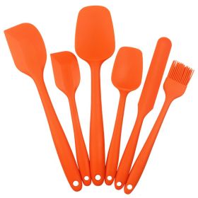 Silicone Kitchenware Set; Baking Tools (Color: 6PCS Orange)