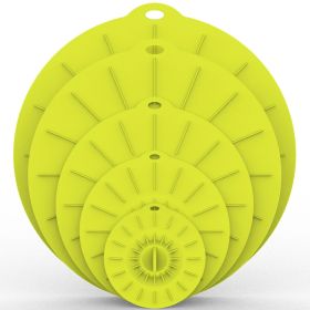 5pcs Silicone Fresh-keeping Cover; Microwave Heating Cover (Color: E.)