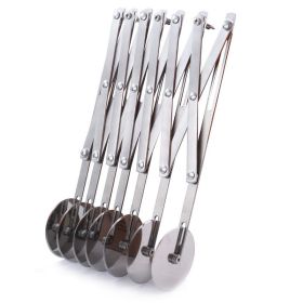 Stainless Steel Multi-wheel Noodle Cutter Knife (Color: Silvery, size: Seven Wheels (Carton Packaging))