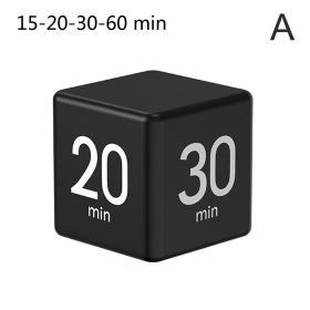 Digital Display Cube Shape Countdown Kitchen Timer (Color: Black, Ships From: China)
