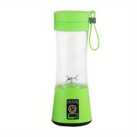 Portable Rechargeable 6 Blade Juicer Cup (Color: Green)
