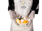 Silicone & Cotton Double-Layer Heat Resistant Oven Mitts