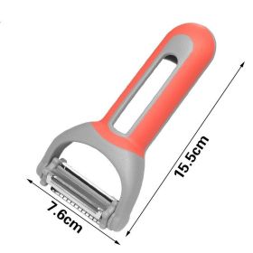 3 Pack Multi-function Original Vegetable Fruit Peeler (Color: Red)