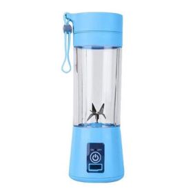 USB Portable Blender Portable Fruit Electric Juicing Cup (Color: Blue)