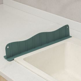 1pc Silicone Sink Faucet Mat Splash Guard Dish Drying Mat (Color: Green, size: L(splash Guard))