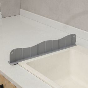 1pc Silicone Sink Faucet Mat Splash Guard Dish Drying Mat (Color: Light Gray, size: L(splash Guard))