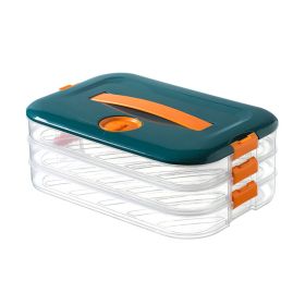 Refrigerator Dumpling Storage Box Frozen Dumplings Multi-layer (Quantity: Three-layer)