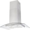 36" Stainless Steel Island Mount Range Hood w/LED Lights