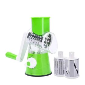 Multifunctional Hand Crank Home Kitchen Shredder (Color: Green)