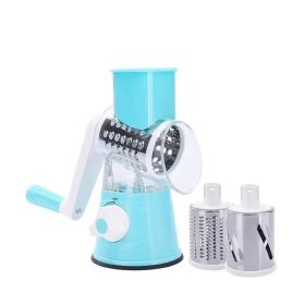 Multifunctional Hand Crank Home Kitchen Shredder (Color: Blue)