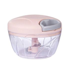 Manual Mincer Garlic Chopper (Color: Pink)