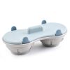 Microwave Egg Poacher; Silicone Double Egg Poaching Cups