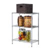 Concise 3 Layers Carbon Steel & PP Storage Rack