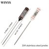 Kitchen Meat Thermometer W/ Probe, Digital LCD Display