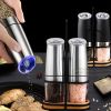 Electric Pepper Mill Gravity Induction Salt Shaker Grinder