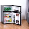 3.2 cu ft. Compact Stainless Steel Refrigerator Freezer