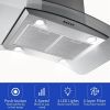 36" Stainless Steel Island Mount Range Hood w/LED Lights
