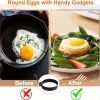 Multicolor Nonstick Egg Rings; Round Ring Molds
