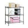 Concise 3 Layers Carbon Steel & PP Storage Rack