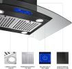 36" Stainless Steel Island Mount Range Hood w/LED Lights
