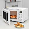 Retro Microwave w/ 5 Micro Power & Auto Cooking Function