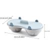 Microwave Egg Poacher; Silicone Double Egg Poaching Cups