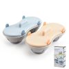 Microwave Egg Poacher; Silicone Double Egg Poaching Cups