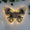 Wall Mounted Decorative Shelf for Moon Moth Butterfly Lamp