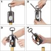 1pc Wing Corkscrew; Multifunctional Wine & Beer Corkscrew