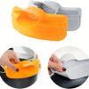 Anti-Spill Silicone Slip On Pour Soup Spout Funnel