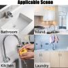 1pc Gray Black Silicone Behind Faucet Sink Splash Guard Mat