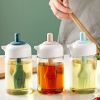 Oil Dispenser; 2 In 1 Wide Opening Bottle W/ Silicone Brush