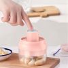 Electric Mini Garlic Masher Food Processor w/ Peeler & Spoon