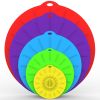 5pcs Silicone Fresh-keeping Cover; Microwave Heating Cover