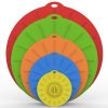 5pcs Silicone Fresh-keeping Cover; Microwave Heating Cover