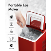 26lbs/24h Portable Countertop Ice Maker Machine w/ Scoop