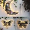 Wall Mounted Decorative Shelf for Moon Moth Butterfly Lamp